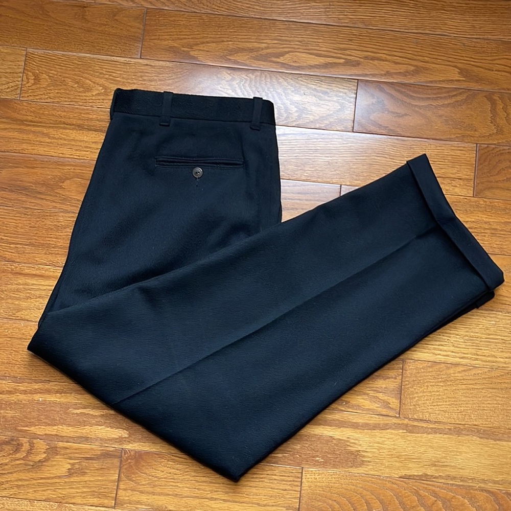 Vintage AMERICA TRADITION Wool Pants Trousers Black Men’s Size 36 Made in Canada